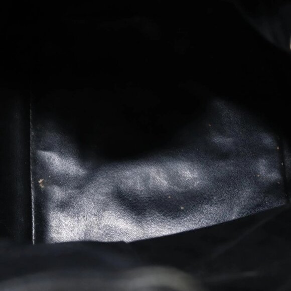 CHANEL Matelasse Backpack Grained Calf Skin Black Gold CC Auth 145289 main image 7